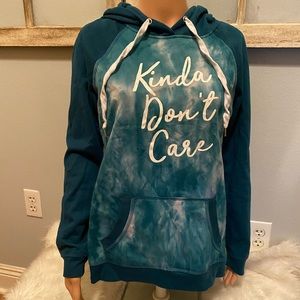 Kinda don’t care Tie dye jacket